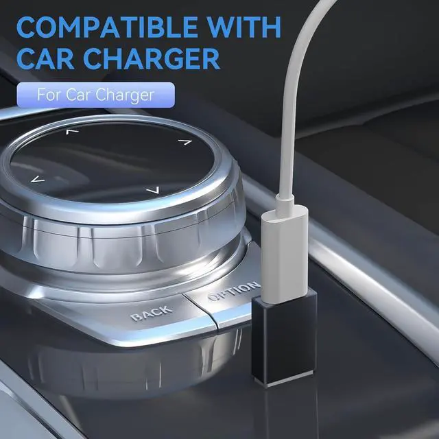 Alt view image 6 of 7 - 4-Pack USB C to USB Adapters with 2 Type C Female to A Male Converters & 2 USB C Male to USB Female Connectors Compatible with Apple Watch iPhone 15 Pro Max 14 13 12 AirPods Ultra 8 9 - Gray