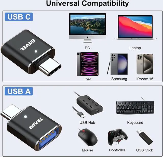Alt view image 7 of 7 - ?????????? ???????????????? USB C to USB Adapter USB 3.0 to USB C Adapter Type-C Male to USB Female OTG Converter Compatible with Apple iWatch iPhone 13 14 15 Galaxy S24 iPad Air 4 5 Mini 6