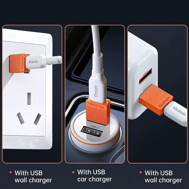 Alt view image 3 of 7 - Mcdodo USB C Female to USB Male Adapter(2 Pack) USB 3.0 to USB-C Adapter Plug and Play Support Data Transfer & Fast Charging Adapted to C Port Headphones For iphone 15 Laptop Charger Mobile Hard Drive