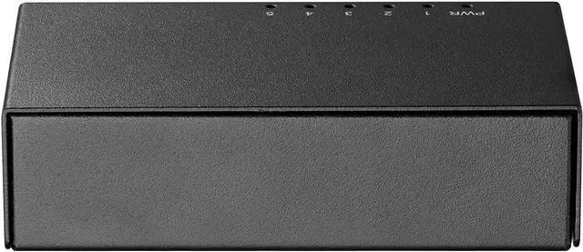 Alt view image 5 of 7 - MokerLink 5 Port Gigabit Unmanaged Ethernet Switch, 4 x 100/1000Mbps Ports and 1 Gigabit Uplink, Home Office Network Hub Splitter, Metal Desktop & Wall Mount Network Switch