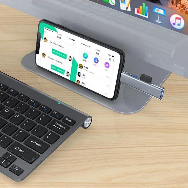 Alt view image 3 of 7 - 5 Pack USB Adapter and U-SB Hub Splitter Expander OTG Adapter (USBC to U-SB Adapter USBA to USB-C Adapter USB 3.0 Hub) US-B C Female to U-SB Male Adapter for iPhone  PC Xiaomi  etc
