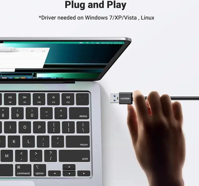 Alt view image 6 of 7 - UGREEN USB 3.0 Hub Ethernet Adapter 10 100 1000 Gigabit Network Converter with 3 USB 3.0 Ports Hub Compatible with Laptop PC Nintendo Switch MacBook Mac Mini Surface XPS Windows Linux macOS, and More