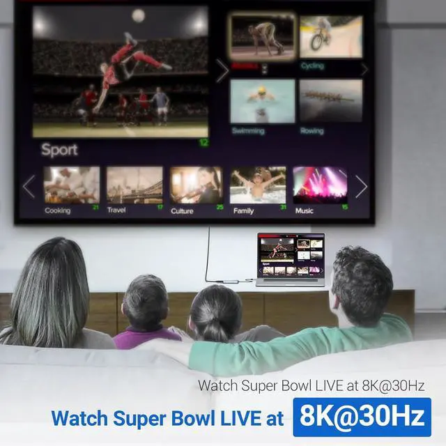 Alt view image 4 of 7 - USB C Hub, Tymyp 4 in 1 USB C Hub, Dual Display 8K@30Hz HDMI 8K@30Hz DP, USB 3.0, 100W USB-C PD Charging Port, 4 Port Docking Station for Laptops, HDTVs, Projectors, and More Type C Devices