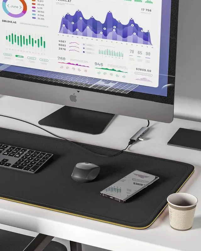 Alt view image 2 of 7 - USB C to USB C Hub,4-Port USB C Hub/USB to USB C Adapter,Data Transfer Only