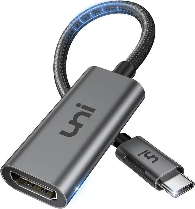 Main image of USB-C to HDMI Adapter 4K@60Hz Thunderbolt 3/4 to HDMI Adapter Type C HDMI Converter Compatible with MacBook Pro/Air 2022 iPad Pro/Air Surface Laptop  XPS Chromebook Galaxy & More