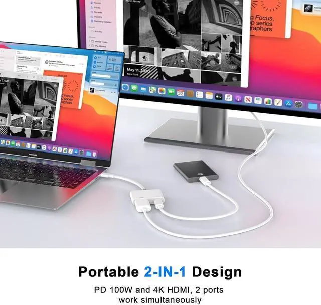 Alt view image 4 of 7 - [MFi Certified] USB C to HDMI Adapter for iPhone 17 to TV 4K Type C Digital AV Adapter Sync Screen Connector Cable for iPhone 17/17 Pro/17 Pro Max/Air/16 Pro Max/15 Pro Max to HDTV Projector Monitor