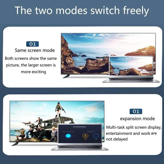 Alt view image 5 of 7 - HDMI to VGA Adapter HDMIVGA Male to Female Converter with for Laptop Desktop PC PS3 PS4 Xbox 360 Wii U HDTV Monitor Projector Support 4K 1080P