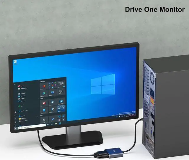 Alt view image 7 of 7 - USB 3.0 to VGA Adapter USB 3.0 to VGA Male to Female Adapter for Windows 11 Windows 10 Windows 8.1 Windows 8 Windows 7(Not for Mac)