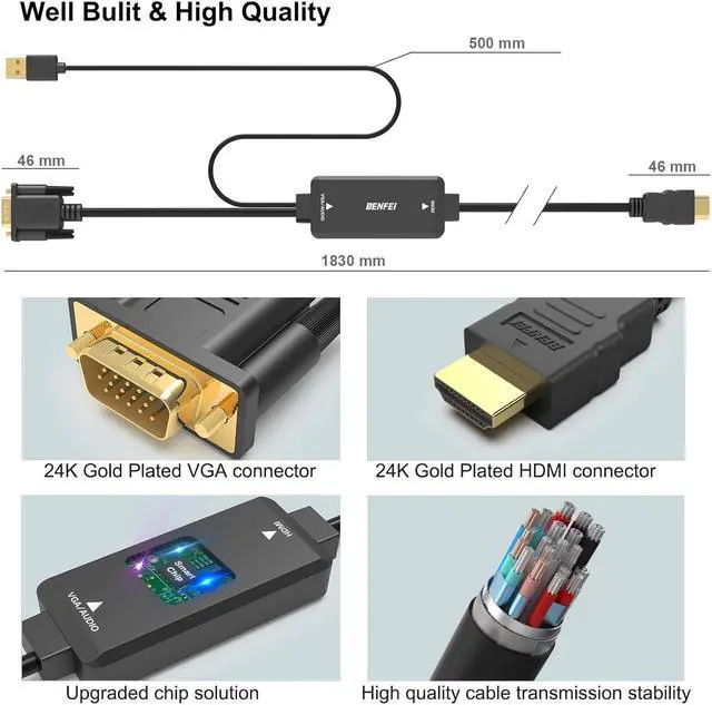 Alt view image 6 of 7 - Straight Through DB9 RS232 Serial Cable 6ft Male to Female 9 Pin Straight Through Extension Cable