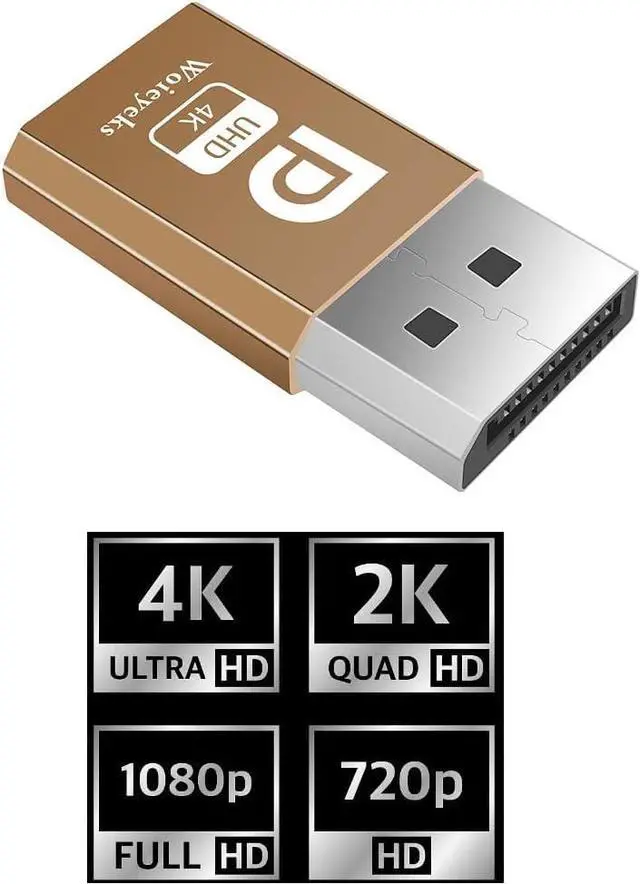 Alt view image 6 of 6 - DisplayPort DP Dummy Plug 4K,Headless Ghost Display Emulator EDID Emulator Plug Support 1080@60Hz-3840x2160@17hz 10-k