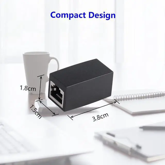 Alt view image 7 of 7 - RJ50 CouplerRJ50 10P 10C in Line Coupler, RJ50 Female to Female Extender Adapter(2-Pack)