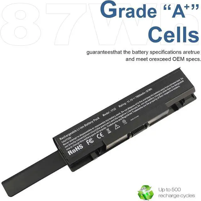 Alt view image 4 of 7 - TREE.NB New 9 Cell 7800mAh Laptop Battery for Dell Studio 1735 1736 1737 KM973 RM791 US