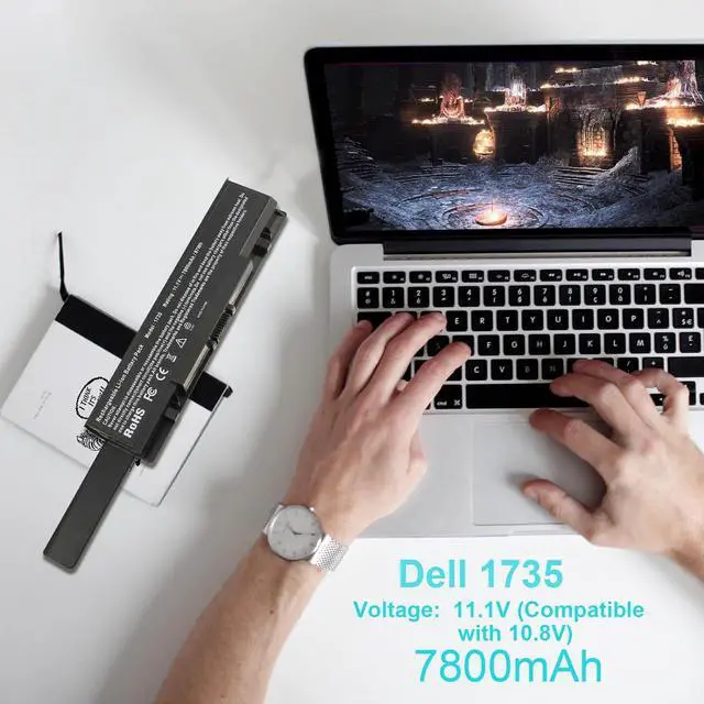 Alt view image 7 of 7 - TREE.NB New 9 Cell 7800mAh Laptop Battery for Dell Studio 1735 1736 1737 KM973 RM791 US