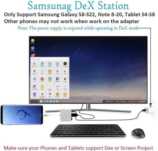 Alt view image 4 of 7 - USB C to HDMI Adapter USB-C Digital AV Multiport Adapter with 4K HDMI Video to TV/Mini Projector USB 3.0 PD Charging Converter Hub Compatible with  iPhone 16 15 MacBook Pro iPad