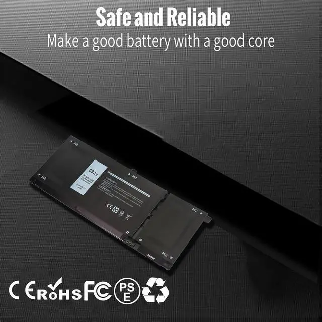 Alt view image 5 of 7 - H5CKD Laptop Battery for Dell inspiron 7300 7306 7405 7500 2-in-1 7506 5501 5502 5300 5301 5400 5401 5402 5406 5408 5508 5409 5509 Latitude 3410 3510 vostro 5300 5301 5401 5501 9077G TXD03 7T8CD