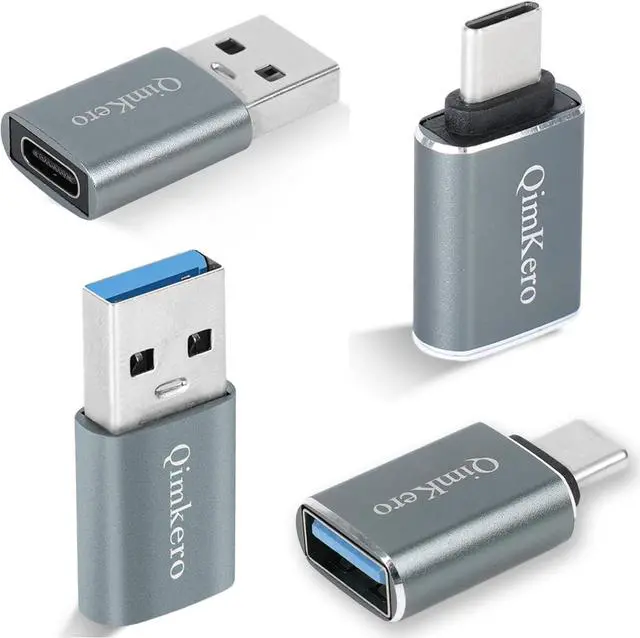 Main image of (4-Pack) 2 * Type C Female to A Male Charger Converter & 2 * USB C Male to USB Female OTG Adapter for iPhone 16 15 14 13 Plus Pro Max  Watch 10 Airpods iPad Car  Galaxy S23 S24 Ultra