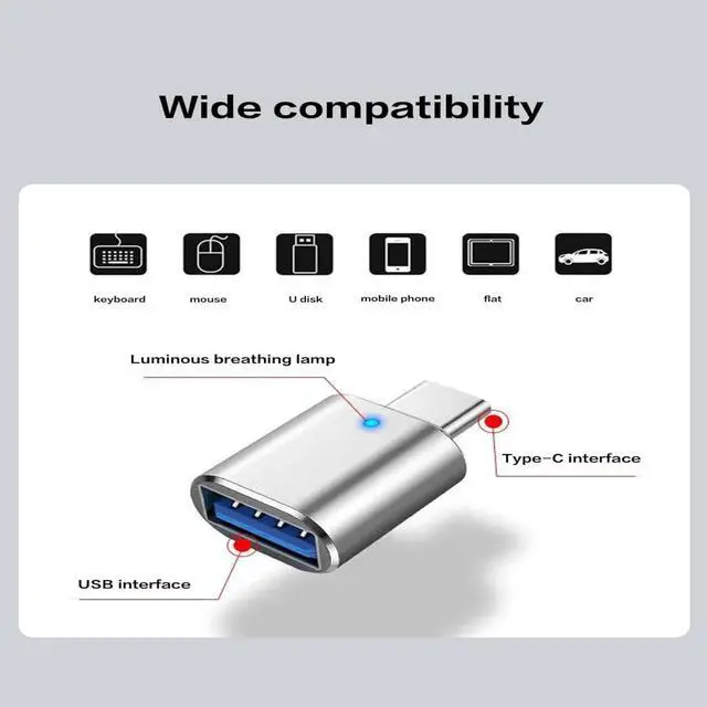 Alt view image 7 of 7 - 5 Pack USB Adapter and U-SB Hub Splitter Expander OTG Adapter (USBC to U-SB Adapter USBA to USB-C Adapter USB 3.0 Hub) US-B C Female to U-SB Male Adapter for iPhone  PC Xiaomi  etc