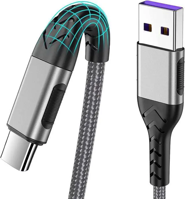 Main image of USB C Cable Upgarded 2Pack 10ft Fast USB Type C Charging Cable for Android/Phone/Pad/Laptop Type C Charger Braided USB Cable Compatible withi Phone 17/16/15/Pro/Plus/Max/Sam.Sung-Silver