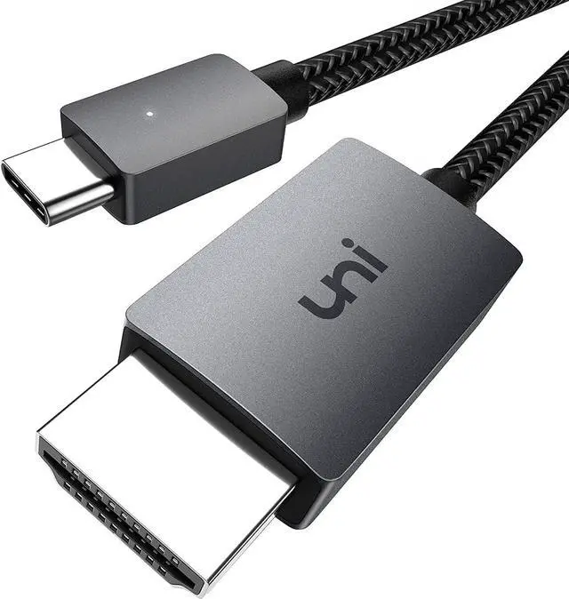 Main image of uni USB C to HDMI Cable, [4K, High-Speed] USB Type C to HDMI Cable for Home Office, [Thunderbolt 3/4 Compatible] with Chromebook, MacBook Pro/Air 2023, iPad Pro, iMac, XPS 17, S23-6FT
