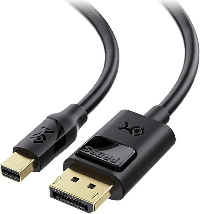 Main image of 32.4Gbps Mini DisplayPort to DisplayPort 1.4 Cable - 10ft Support [8K@60Hz HDR] Mini DP to DP 1.4 Cable Display Port to MiniDisplayPort Compatible with Thunderbolt & Thunderbolt 2
