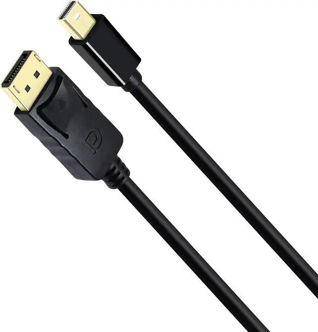 Alt view image 6 of 6 - DCHAV 4K Mini Displayport to Displayport Cable 6ft Display Port 4K@60Hz, 1080p 2K@144Hz Mini DP to DP Cord for Computer Monitor Gaming Laptop PC TV Graphics Card