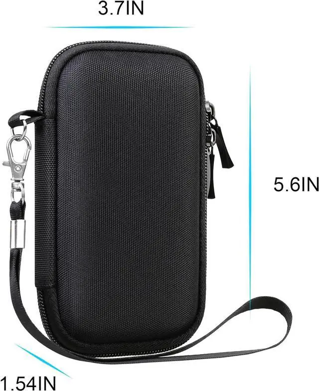 Alt view image 5 of 7 - Hard Drive Carrying Case for SanDisk Professional PRO-G40 SSD 1TB 2TB 4TB USB-C External Solid State Drives EVA Shockproof Water Repellent Storage Travel Bag Black+Black