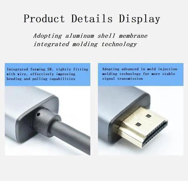 Alt view image 5 of 7 - HDMI to DisplayPort Adapter 4K@60Hz High Speed HDMI Male to DP Female Converter Cable Compatible for PC Graphics Card Laptop Mini NS PS5/4 Xbox One/360