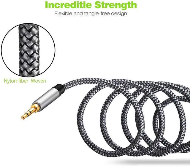 Alt view image 6 of 7 - 15Ft Audio Extension Cable 3.5mm Male to Female Auxiliary Stereo Jack Cord for Phones Headphones Speakers Tablets and More (15Ft/5M)