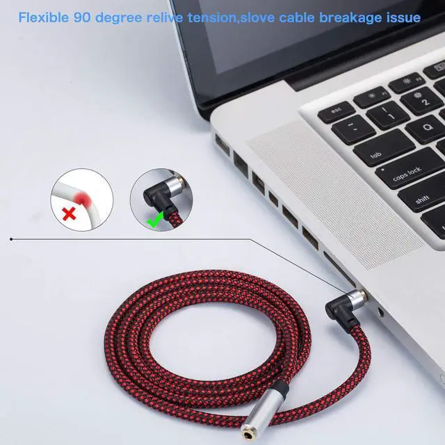 Alt view image 4 of 7 - Audio Mic Extension Cable 3Ft 90 Degree TRRS 3.5mm Aux Headphone Extender 4-Pole Jack Plug Extension Lead Stereo Male to Female Braided Cord for Headset Laptop Phone Car PS4 and More (3Ft)