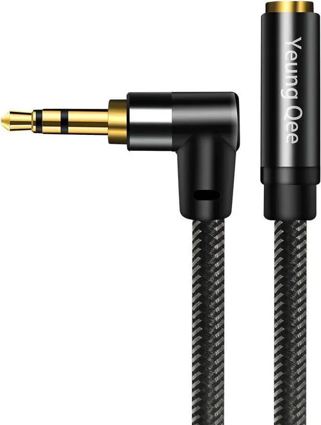 Alt view image 3 of 7 - 3.5mm Male to Female Extension Stereo Audio Cable 1 ft Audio Extension Cable AUX Headphone Extension Cable Stereo Jack Cord for Phones Headphones Speakers Tablets PCs and More (1FT/0.3m)