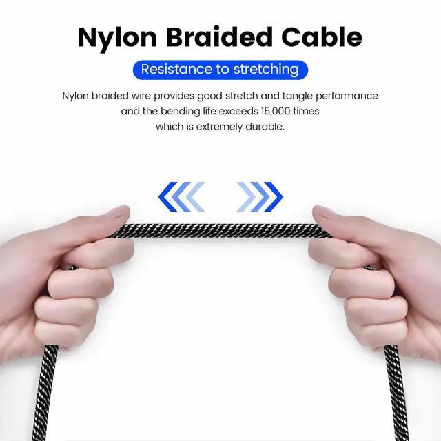 Alt view image 6 of 7 - 6.6FT/2Meter 3.5mm Male to Female Extension Cable with Microphone Stereo Audio Adapter Nylon Braided Compatible for Home/Car Stereos Smartphones Headphones Tablets Media Players and More