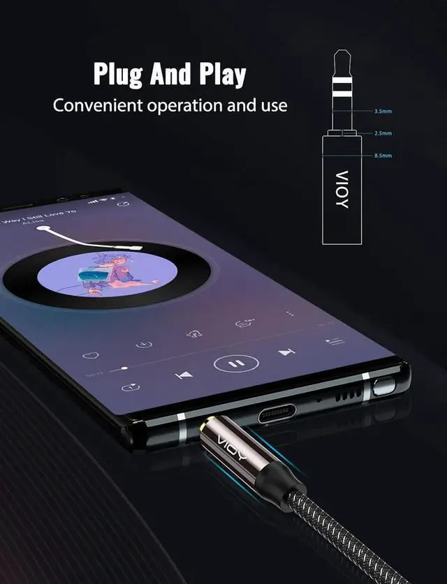 Alt view image 7 of 7 - Aux Cable (15ft) [Copper Shell Hi-Fi Sound] 3.5mm Male to Male Braided Auxiliary Cord Compatible with Headphone Smartphone Home/Car Stereo Speaker Echo & More