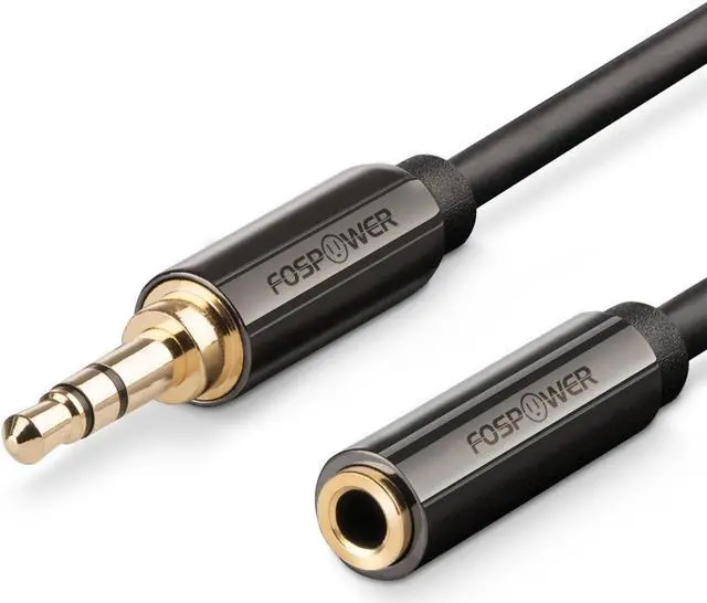 Main image of 3.5mm Male to 3.5mm Female Stereo Audio Extension Cable Adapter [24K Gold Plated Connectors] for   Motorola HTC Nokia LG Sony & More - 15ft