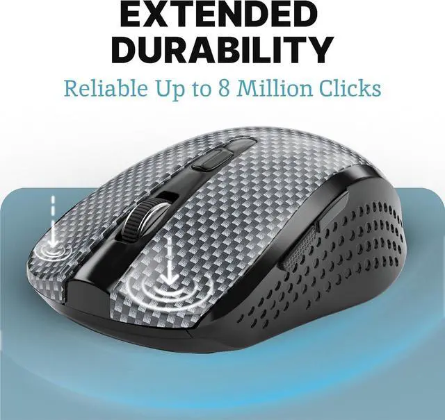 Alt view image 6 of 7 - Silent Mouse Wireless  Computer Mouse Wireless, Mouse for Laptop, Mouse USB, Mouse for Chromebook, Mouse Cordless, Mouse Inalambrico, PC Mouse, Computer Mice, Quiet Mouse
