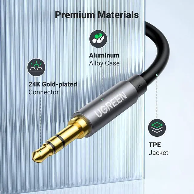 Alt view image 4 of 7 - Headphone Extension Cable 3.5mm Extension Gold Plated Aux Cable Audio Stereo Jack Male to Female TRS Cord Extender Compatible with iPhone iPad Phones Tablets Media Players 3.3FT