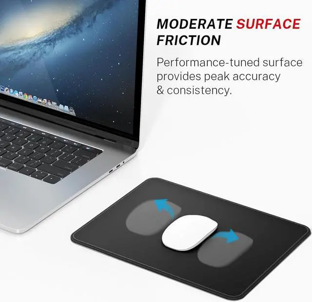 Alt view image 2 of 7 - Mouse Pad [30% Larger] with Stitched Edges 3 Pack Premium-Textured & Waterproof Mousepad Bulk with Non-Slip Rubber Base for Computers Laptop PC Office & Home 8.5 x 11 x 0.12 in Black