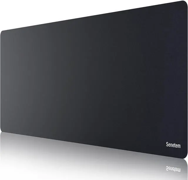 Main image of Senetem XL Large Mouse Pad, Ultra-Smooth Gaming Mousepad, Non-Slip Rubber Base, Washable Surface Fits Wired & Wireless Mouse  Big & Long Keyboard Computer Black Mat for Desk, 31.5x11.8 in