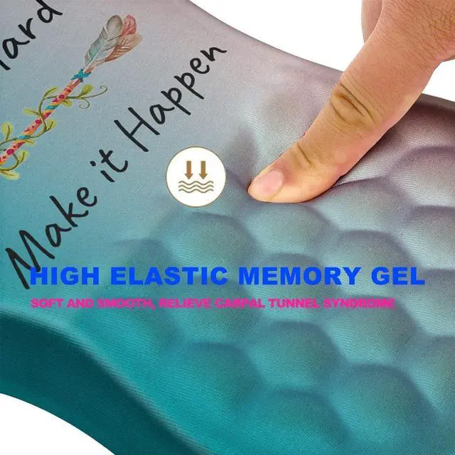 Alt view image 3 of 6 - Mouse Pad Wrist Support Ergonomic Mouse Pad with Massage Dot Comfortable Computer Mouse Pad for Laptop Wrist Rest Pain Relief Mousepad with Non-Slip PU Base for Office & Home 12 x 8 in