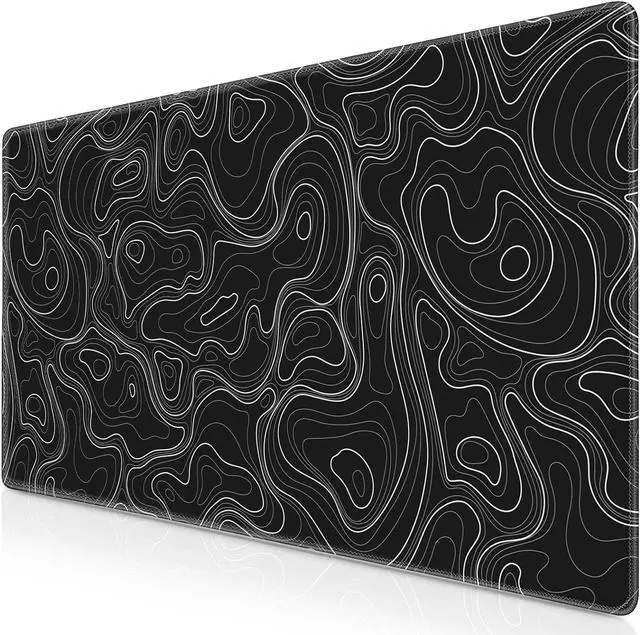 Main image of Gaming Mouse Pad Topographic Contour Mouse Pad 31.5x11.8inch Large Extended Computer Mouse Mat Keyboard Full Desk Mousepad for Gaming Office Home