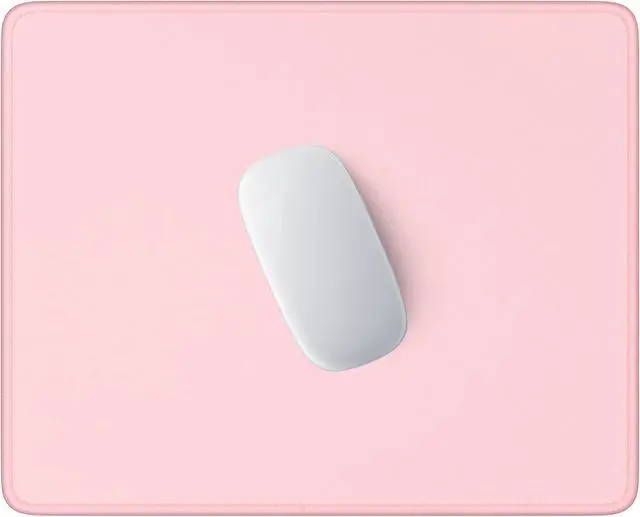 Main image of Mouse Pad Premium-Textured Square Mousepad 10.2 x 8.3 Inch Stitched Edge Anti-Slip Waterproof Rubber Mouse Mat Pretty Cute Mouse Pad for Office Gaming Laptop Women Kids Pink