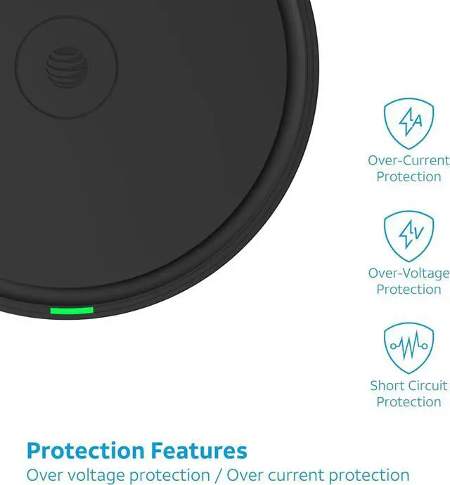 Alt view image 4 of 6 - Professional Series 15W Wireless Charging Pad Black Premium USB-C Fast Charging Universal Device Compatibility Qi Certified Technology