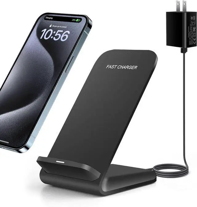 Main image of 20W Fast Wireless Charger Wireless Charging Stand Compatible with iPhone 16 Pro 15 Pro 15 14 13 12 11 Series/X/XS Phone Charger for Galaxy S25/S24/S23/S22/Note 20 Pixel 8/7 Pro/LG G8 etc