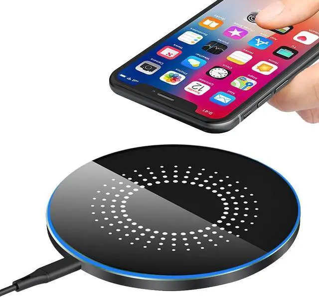 Main image of 30W Fast Wireless Charger Pad Wireless Charging Compatible with  Galaxy S22/S22+/S21/S20/S10 Fast Charger Compatible with iPhone 13/14/12/11 Series