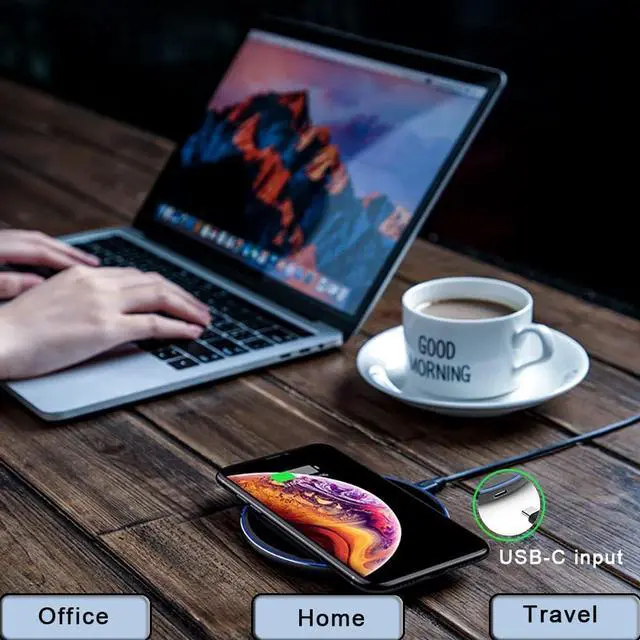 Alt view image 6 of 7 - 30W Fast Wireless Charger Pad Wireless Charging Compatible with  Galaxy S22/S22+/S21/S20/S10 Fast Charger Compatible with iPhone 13/14/12/11 Series