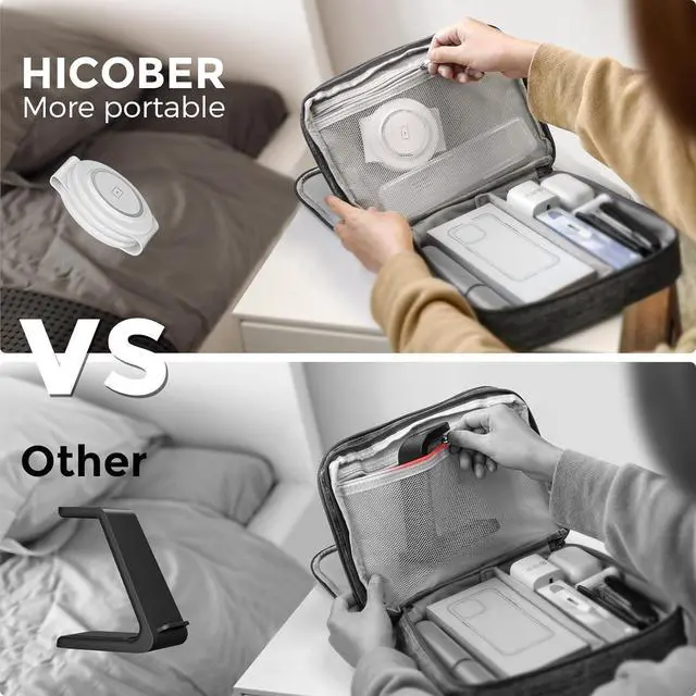 Alt view image 4 of 6 - 3 in 1 Wireless Charging Station for iPhone 15 Magnetic Foldable Travel Charger Station Stand 18W for iPhone 16 15 14 13 12 Pro/Max/Plus/ Watch All Series & Airpods