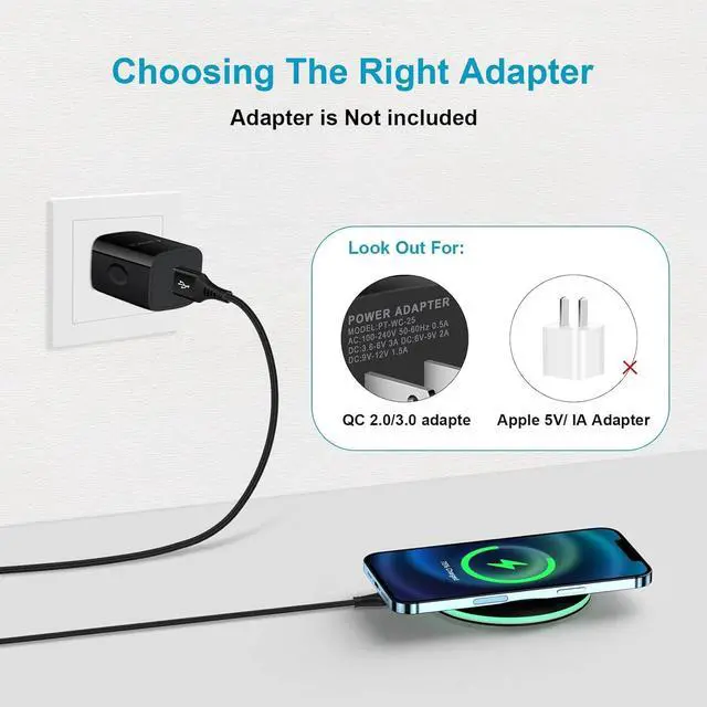 Alt view image 2 of 7 - 15W Wireless Charger Fast Charging Pad for  Galaxy S25 Edge Plus Ultra S25+ S24 S23 S22 S21 S20 Ultra 5G FE S10 S9 S8 S7 S6 Note 20 10 9 8 Z Fold5/4/3/2 Z Flip5/4/3