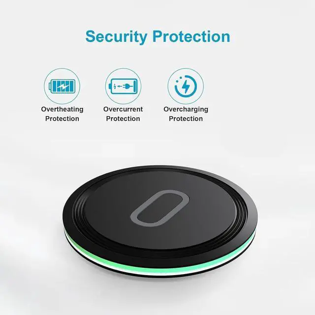Alt view image 6 of 7 - 15W Wireless Charger Fast Charging Pad for  Galaxy S25 Edge Plus Ultra S25+ S24 S23 S22 S21 S20 Ultra 5G FE S10 S9 S8 S7 S6 Note 20 10 9 8 Z Fold5/4/3/2 Z Flip5/4/3