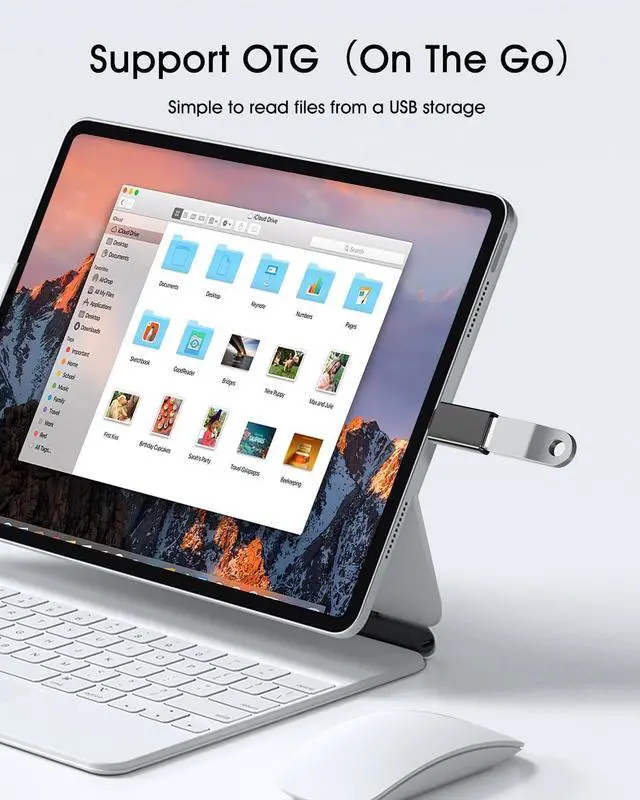 Alt view image 5 of 7 - USB C to USB Adapter 4 Pack [Side-by-Side Use] USB Type C Male to USB 3.0 Female OTG Converter Thunderbolt 4/3 to USB Adapter for iPhone 15 Pro Max Plus MacBook Pro Air  Galaxy iPad Black