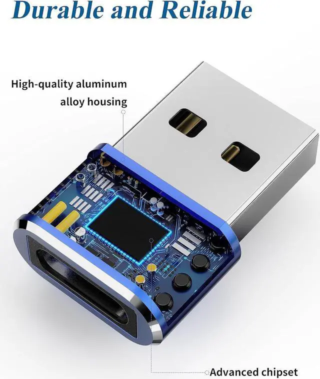 Alt view image 7 of 7 - USB to USB C Adapter 4 Pack USB C Female to A Male Charger Type C Converter for Apple Watch Ultra iWatch 7 8 SE iPhone 14 13 12 15 Pro Plus Max Mini AirPods iPad Air Samsung Galaxy S23 S22