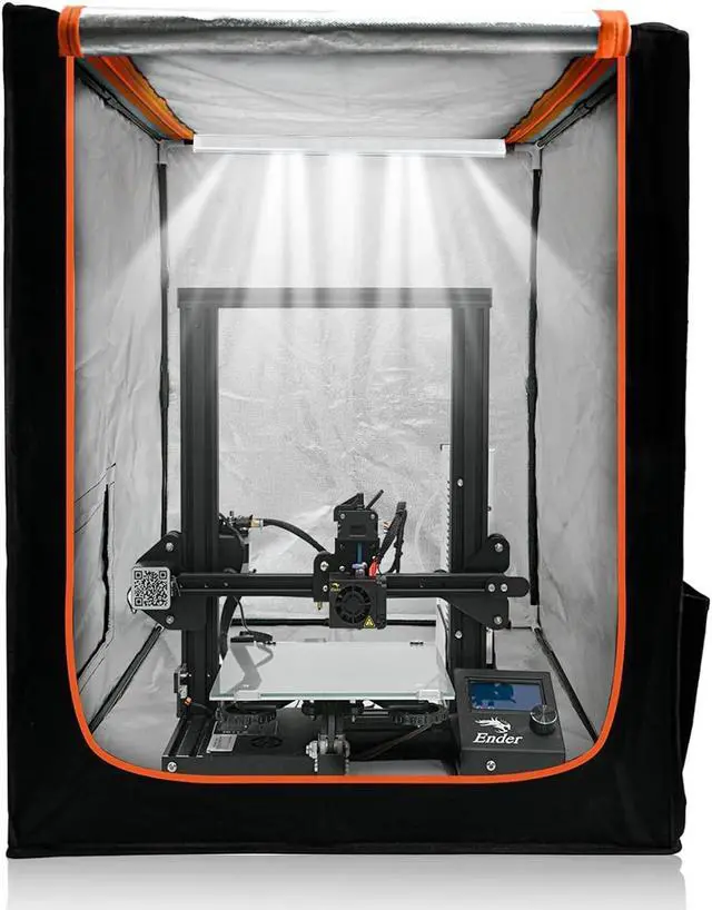 Main image of 3D Printer Enclosure with LED Lighting, Fireproof Dustproof Tent Constant Temperature Protective Cover for Creality Ender 3/Ender 3 Pro/Ender 3V2/Ender 3S1/Neo/Anycubic Elegoo, Medium